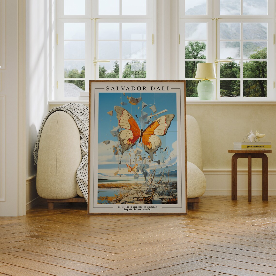 Salvador Dali Butterfly Wallpaper, Surreal Art Poster - Image 2