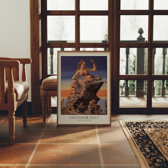 Salvador Dali Exhibition Poster Famous Artist Prints Salvador Dali Print Surrealism Art
