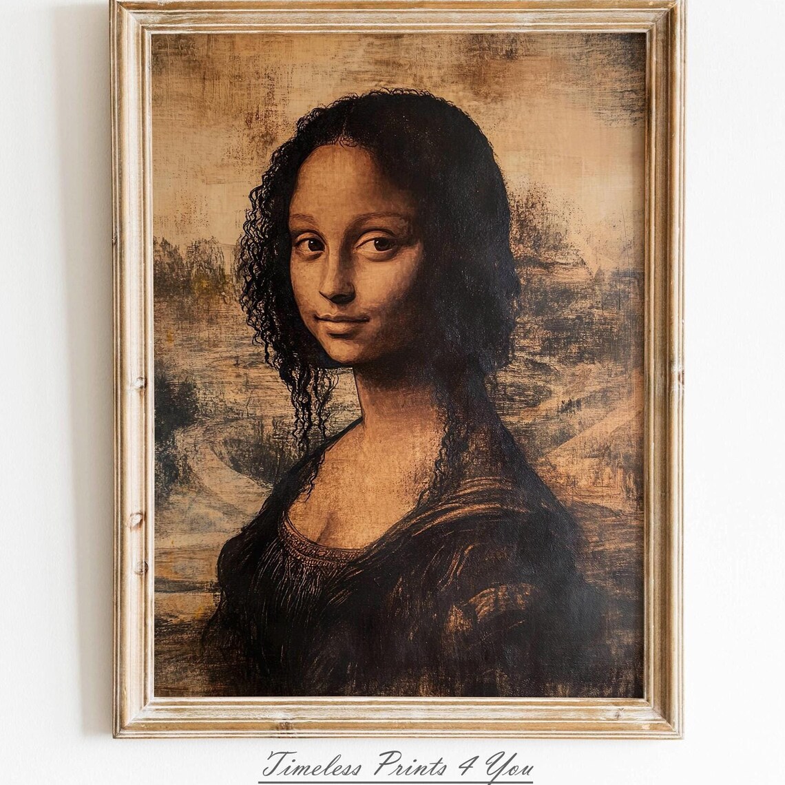 Vintage African Art Black Renaissance Woman Art Print