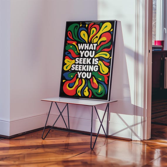 Rumi Quote Art Print Inspirational Sufi Poetry Boho Decor