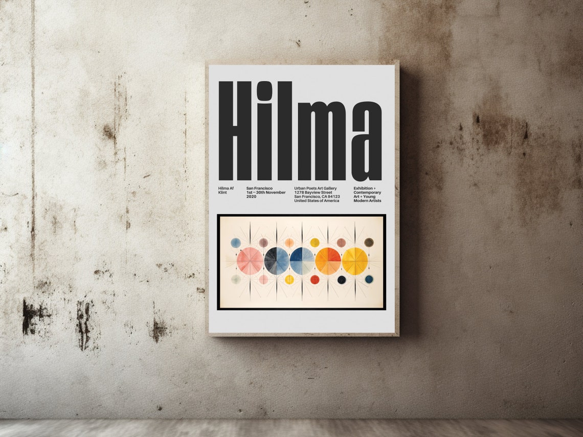 Hilma af Klint Inspired Geometric Colorful Exhibition Poster - Image 2