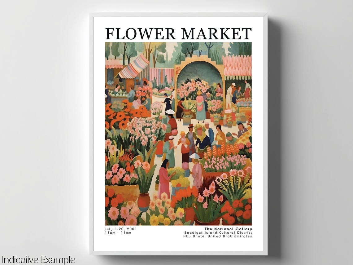 Flower Market Poster, Henri Matisse Vintage Flowers - Image 4