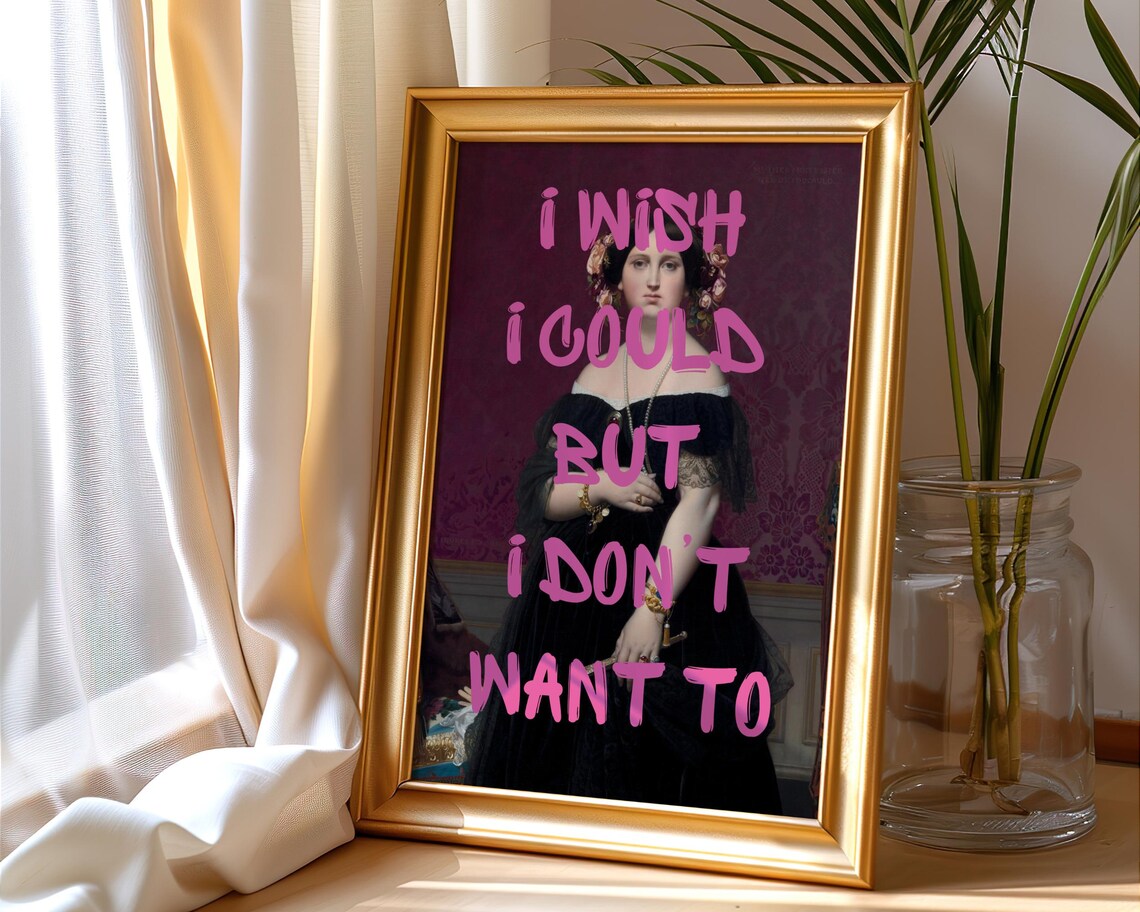 Altered Art Print, Pink Graffiti Maximalist Poster - Image 2