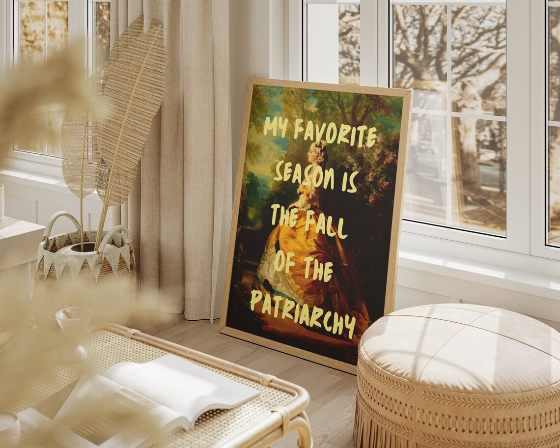 Fall Of The Patriarchy Feminist Quote Art Print - Image 2