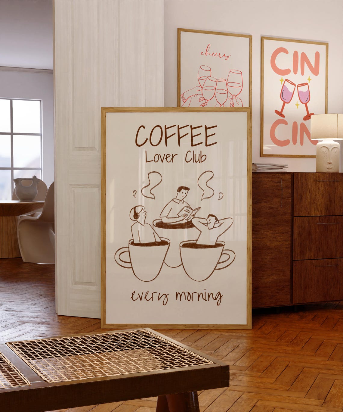 Coffee Poster Print Kitchen Wall Art Kitchen Decor Coffee Wall Art Kitchen Print Trendy Retro Wall Art Coffee Bar Art Prints - Image 8
