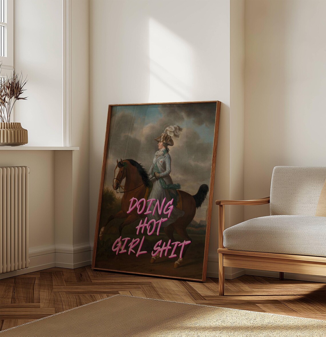Feminist Altered Art Print, Maximalist Quirky Quote - Image 7
