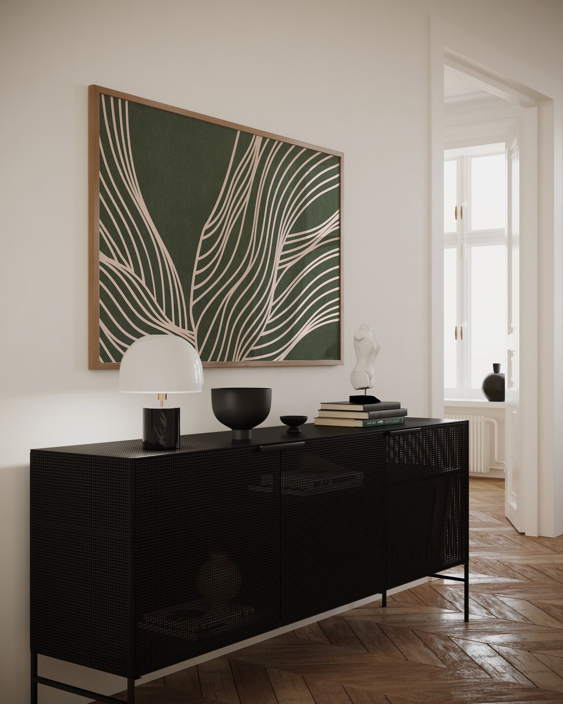 Mid Century Organic Lines Wall Art, Easter Gift - Image 2