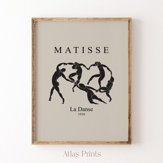 Henri Matisse Print Matisse Dance Poster The Dance Exhibition Poster Matisse Art Black And White Poster