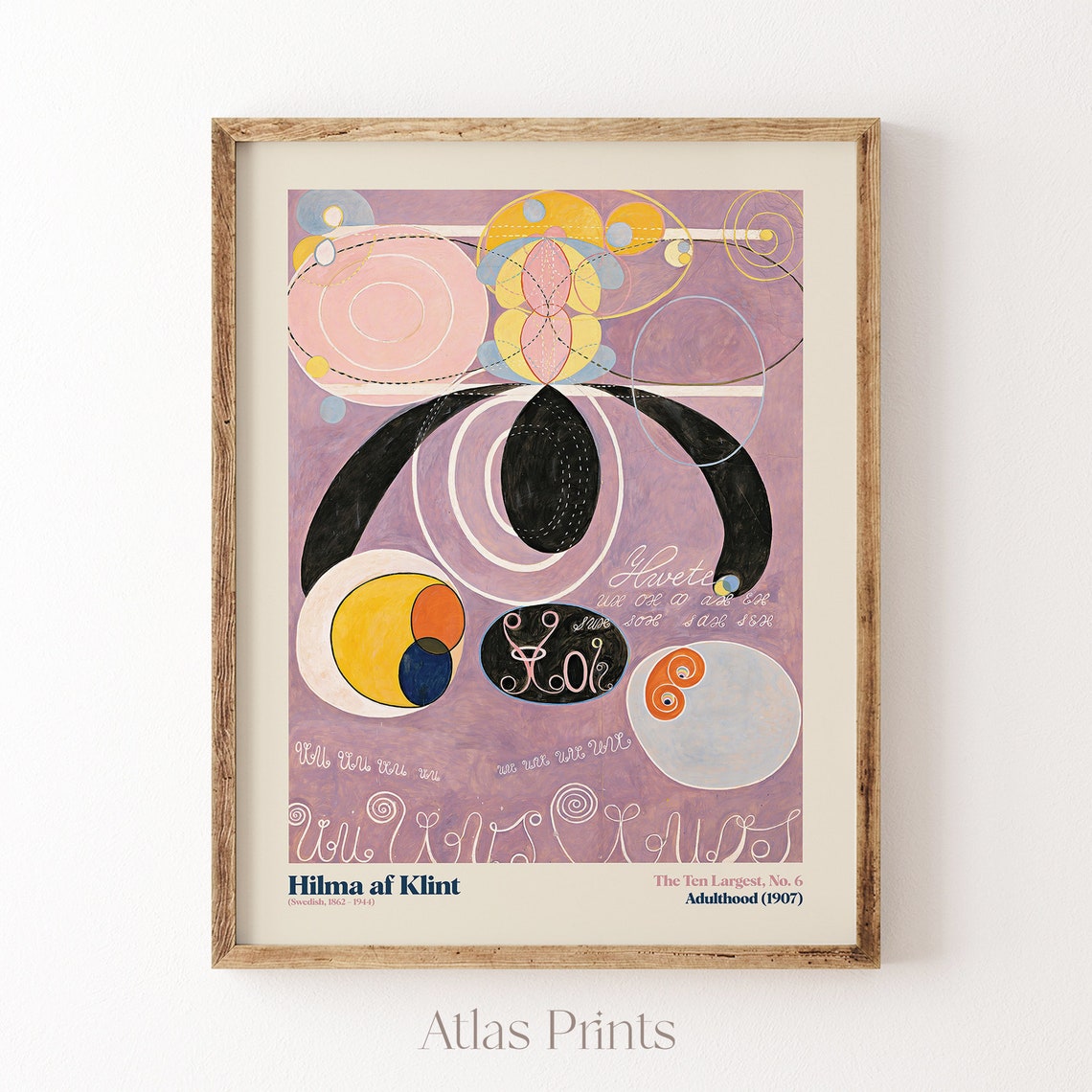Hilma af Klint The Ten Largest No 6 Adulthood 1907 Mystical Poster