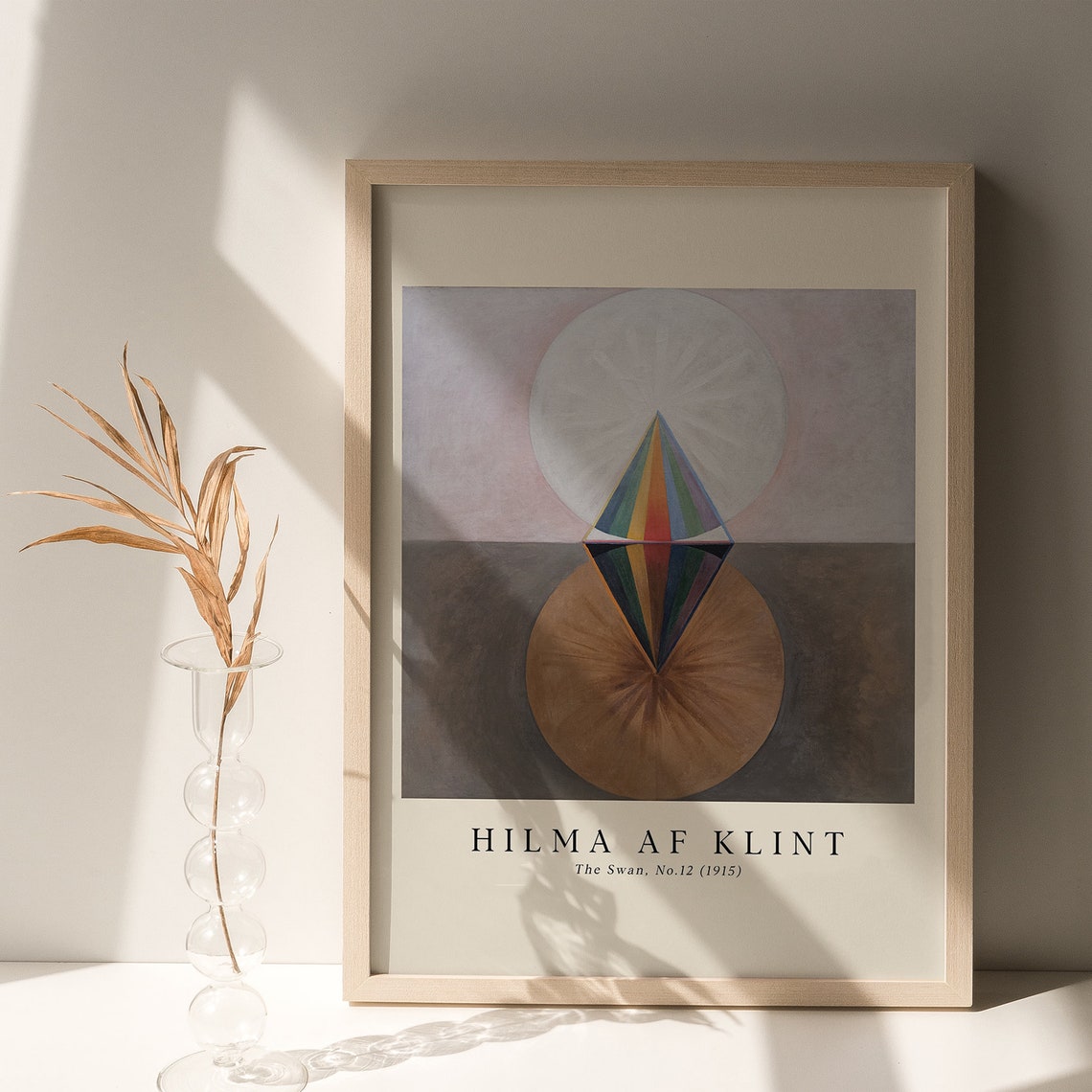 Hilma Af Klint The Swan No 12 1915 Rainbow Geometric Art Poster - Image 5