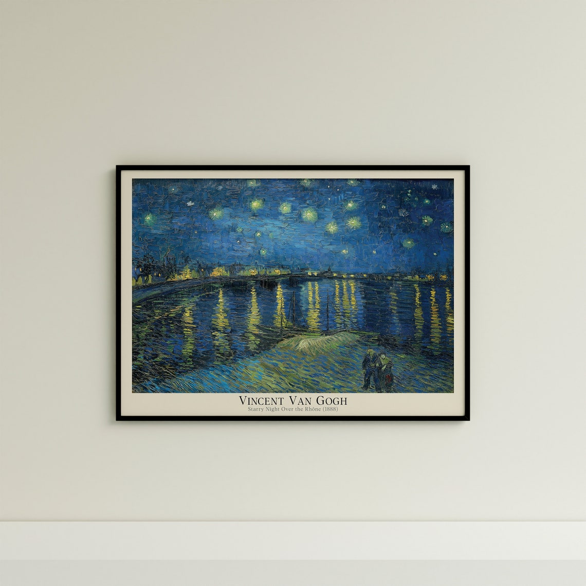 Van Gogh Starry Night Over the Rhone 1888 Famous Night Sky Poster - Image 3