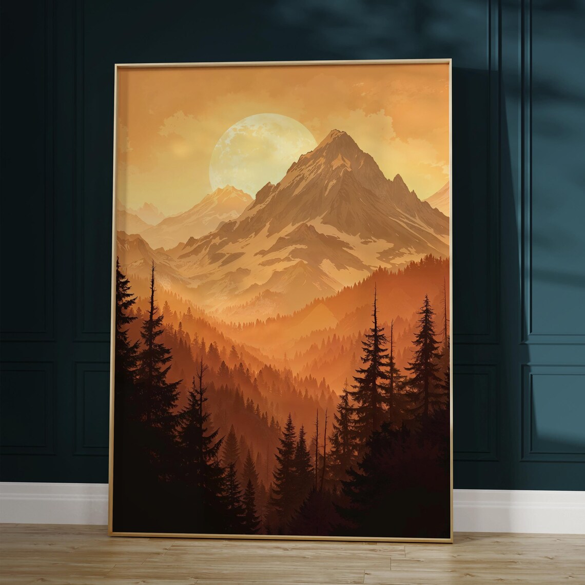 Pacific Northwest, Tranquil Sunset Mountain View