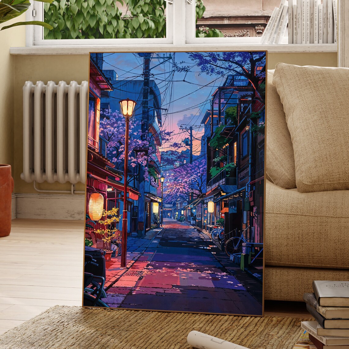 Anime Street Poster, Japan Aesthetic Urban Landscape - Image 2