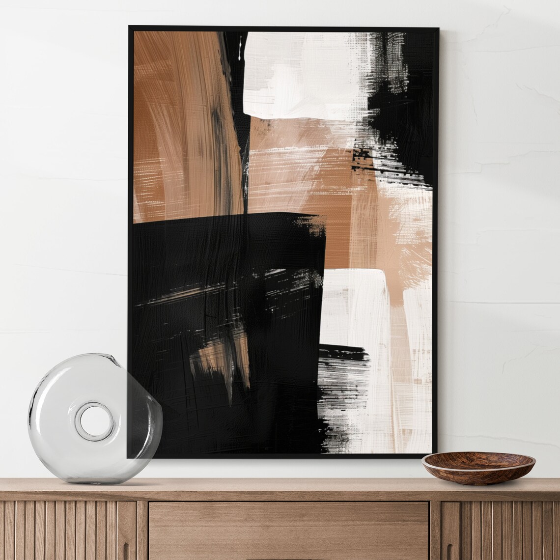 Abstract Print, Minimalist Japandi Wall Art - Image 2