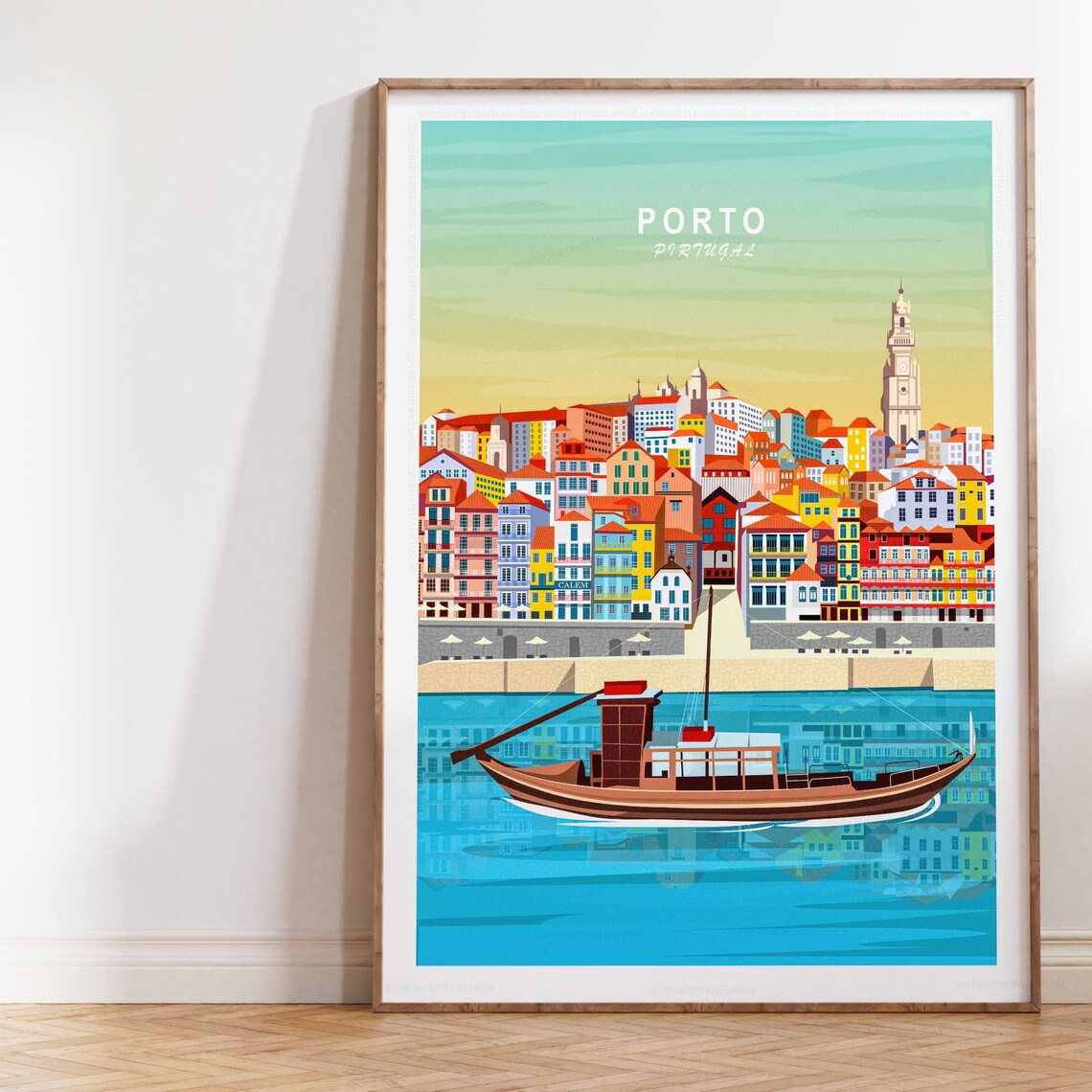 Porto City Wall Art Portu Portugal Print Travel Minimalist Poster Personalised Gifts
