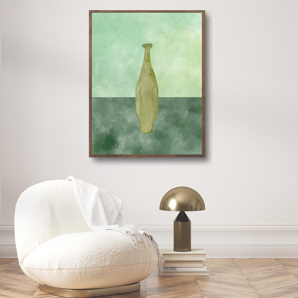 Minimalist Bottle Art Print, Abstract Still Life - Image 3