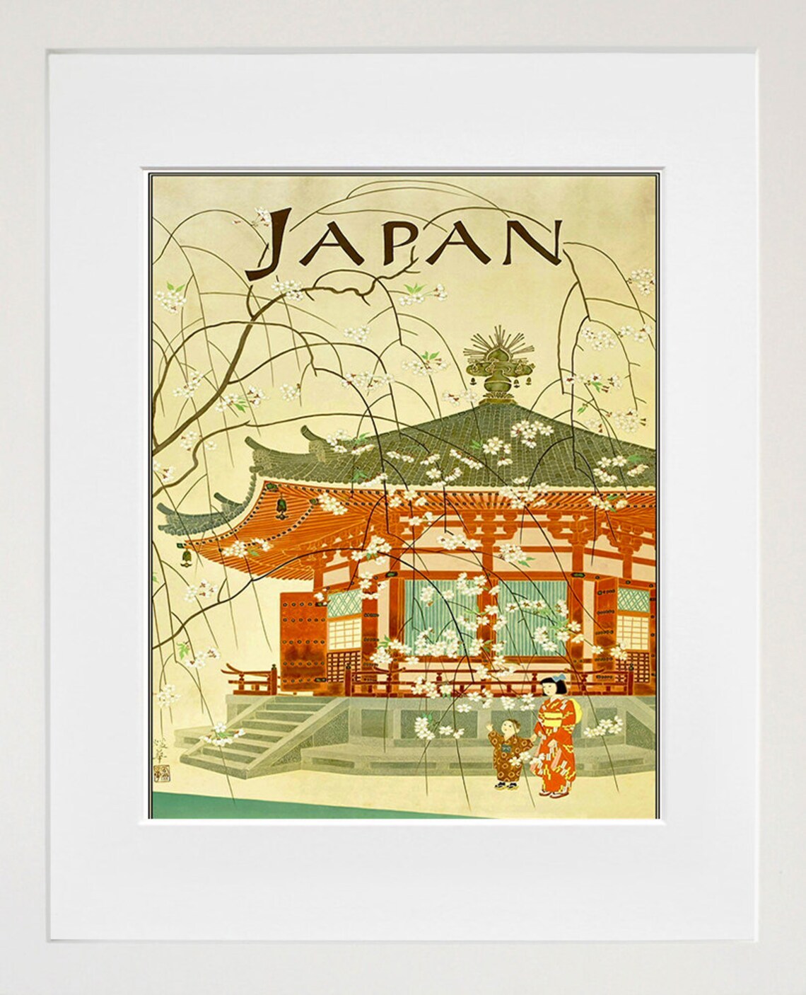 Japan Travel Poster, Japanese Art