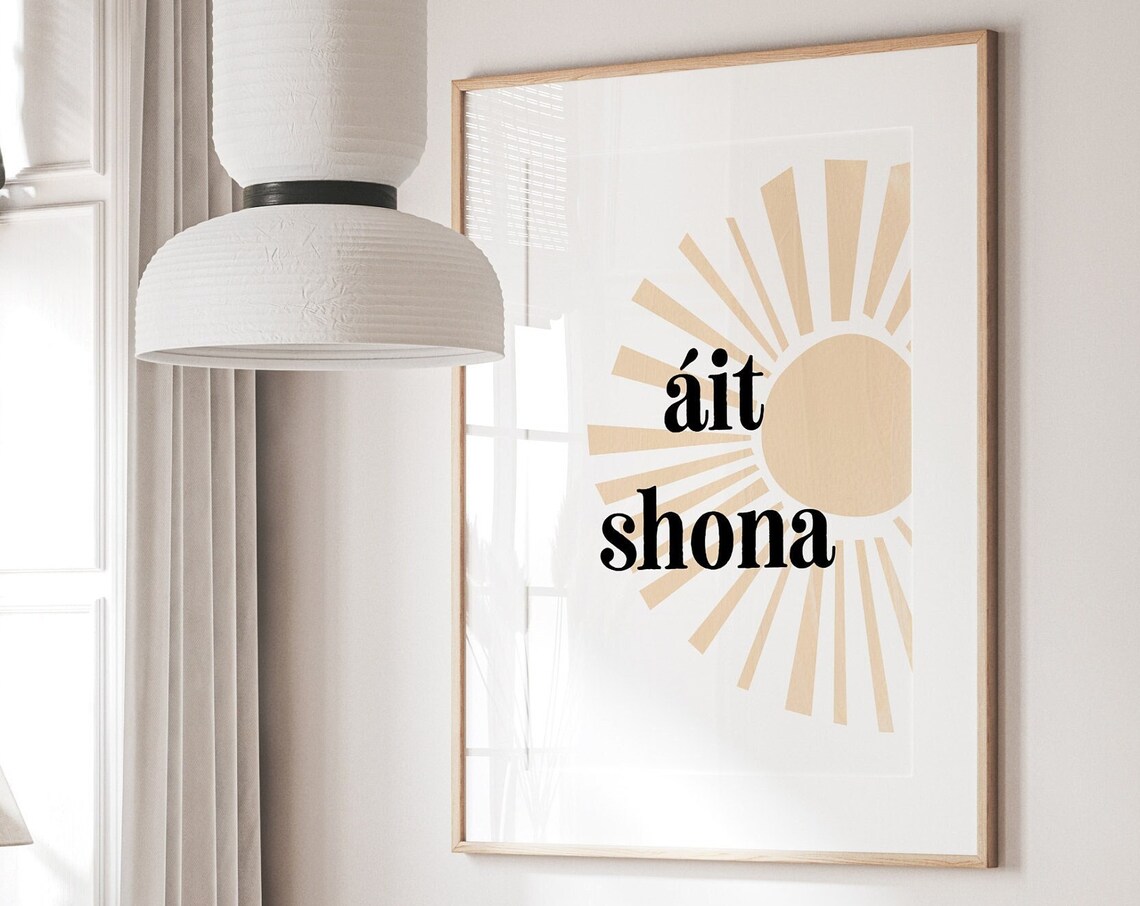 Ait Shona Irish Print, Gaeilge Home Decor - Image 2