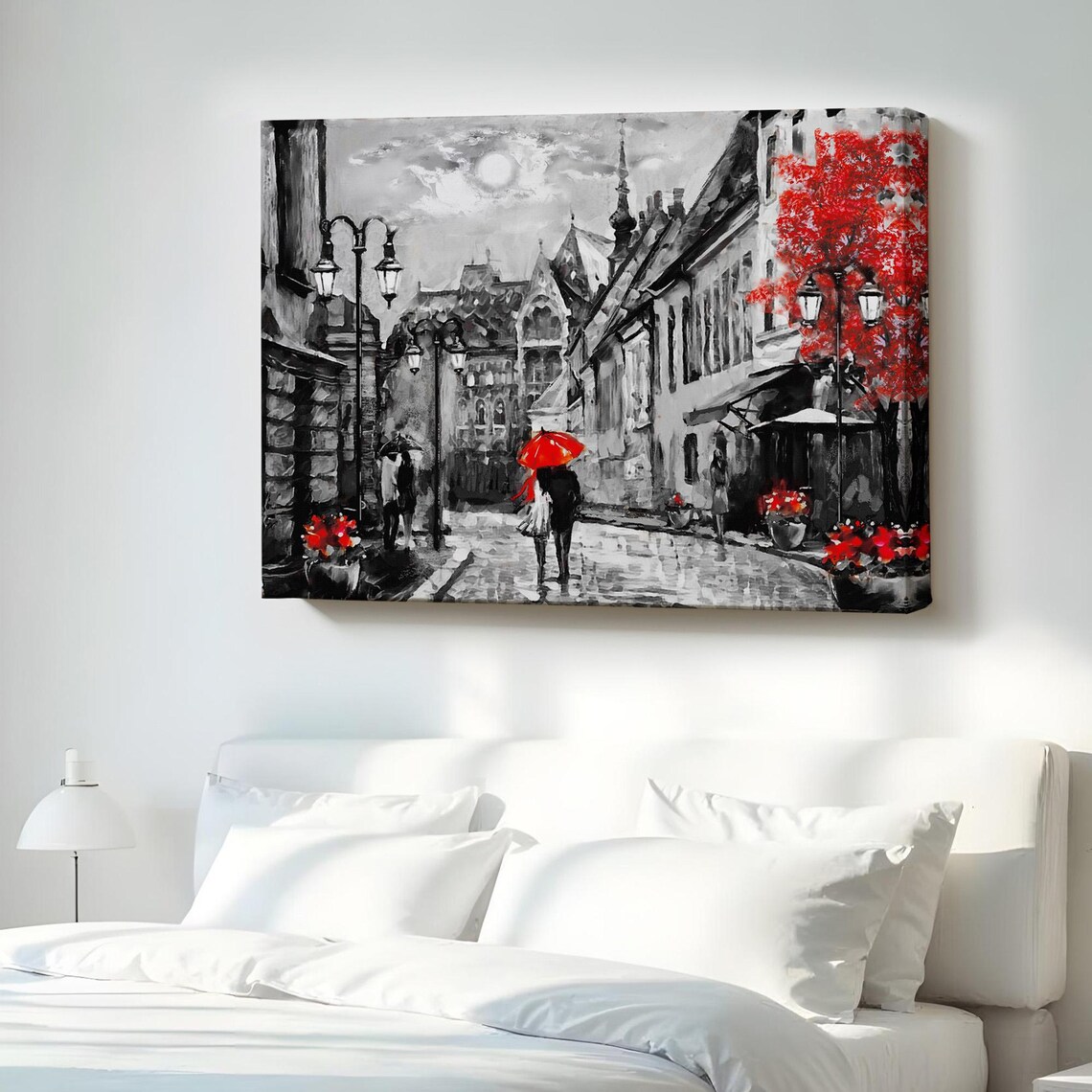 Budapest Streets View, Hungary Oil Painting Look