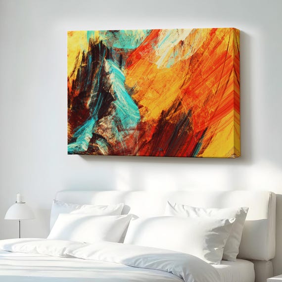 Futuristic Abstract Look Decorative Canvas Wall Art Print Framed