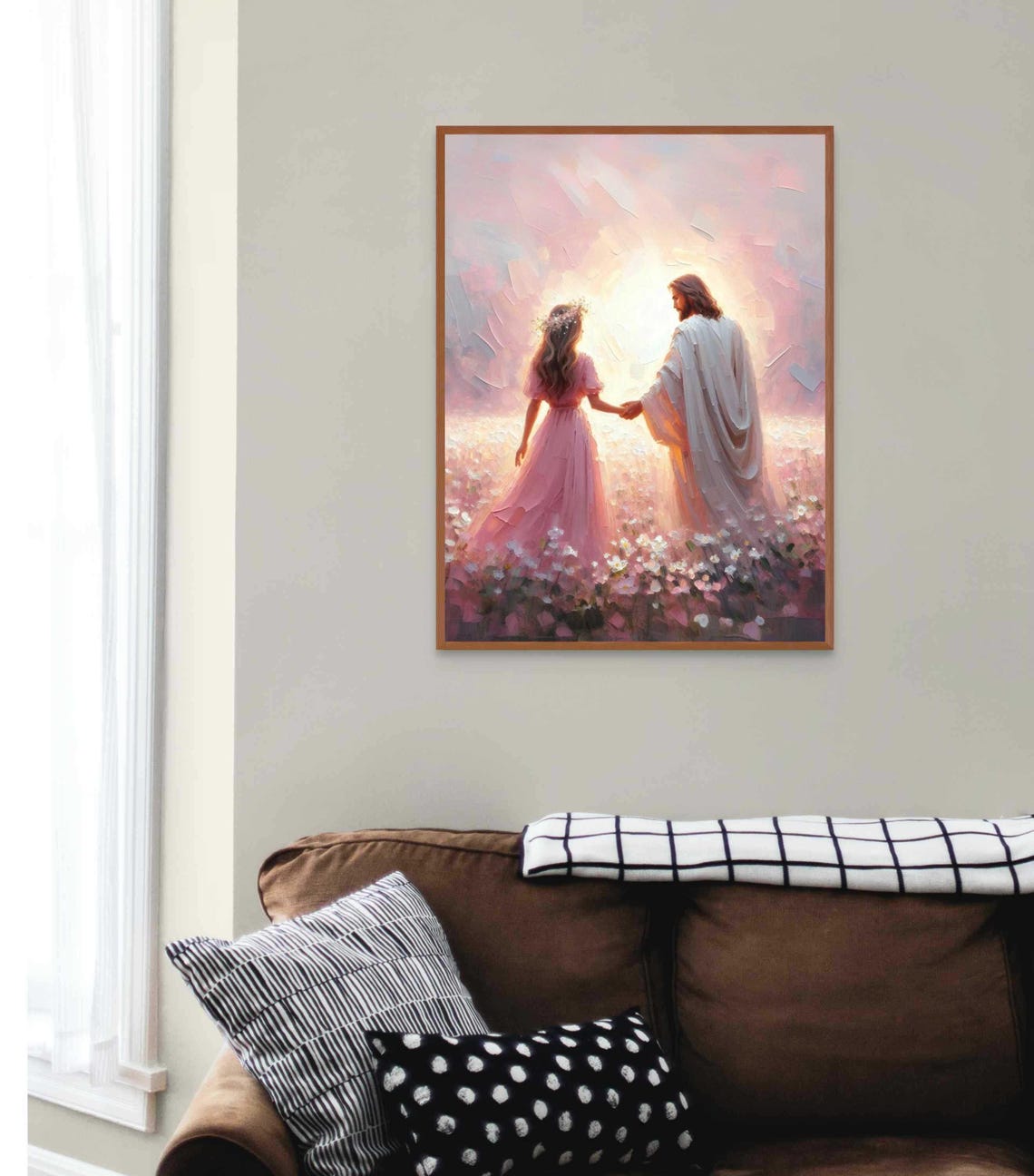 His Guidance Modern Christian Art Jesus Heals A Woman Jesus Picture Lds Wall Art Bible Art Jesus And Woman Jesus Painting Jesus Jpg - Image 4