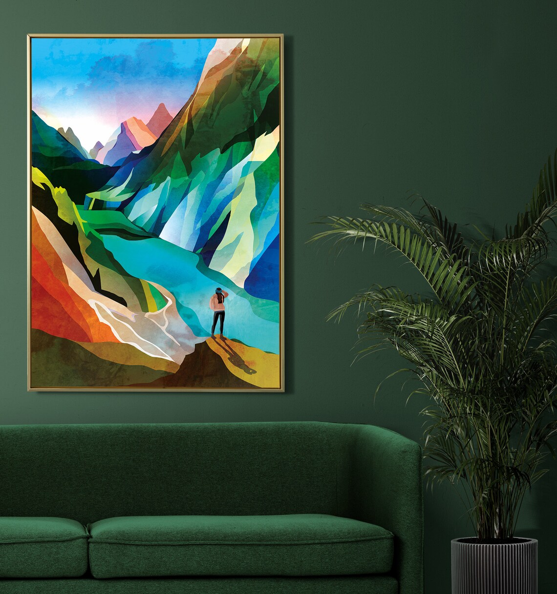 Hiking Girl Fine Art Print, Home Office Decor - Image 4