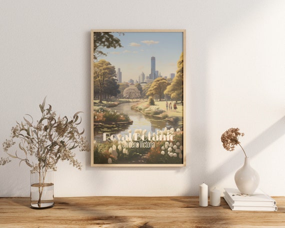 Poster Royal Garden Print Victoria Australia Travel Scenic Nature Views Art Wall Decor Adventure Gifts