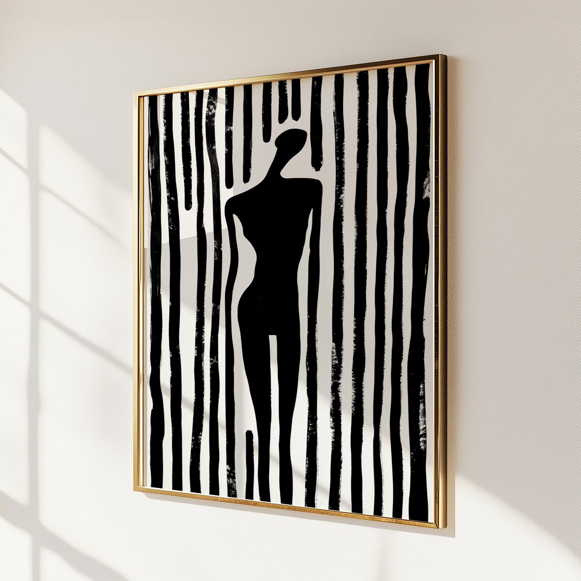 Minimalist Abstract Silhouette Of Woman Art Print - Image 4