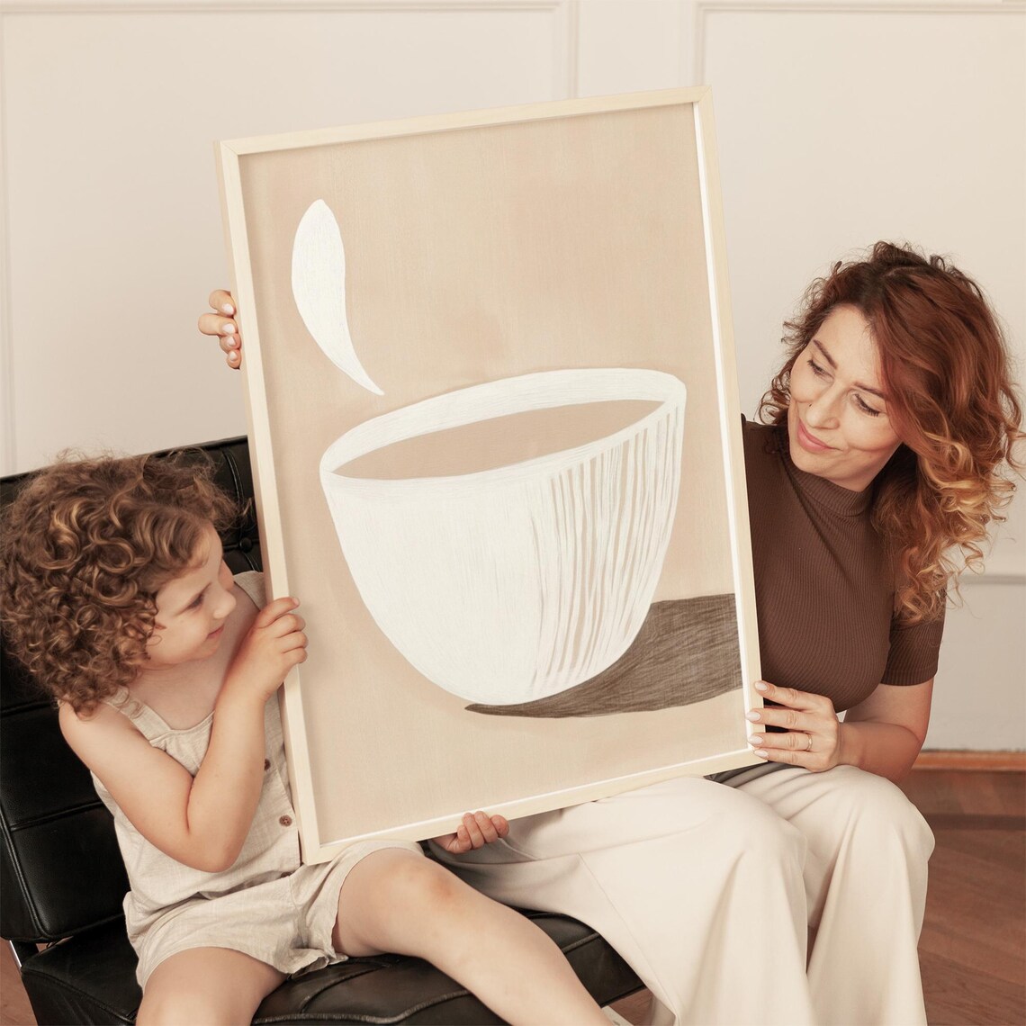 Minimalist Coffee Cup Art Print, Modern Kitchen Decor - Image 5