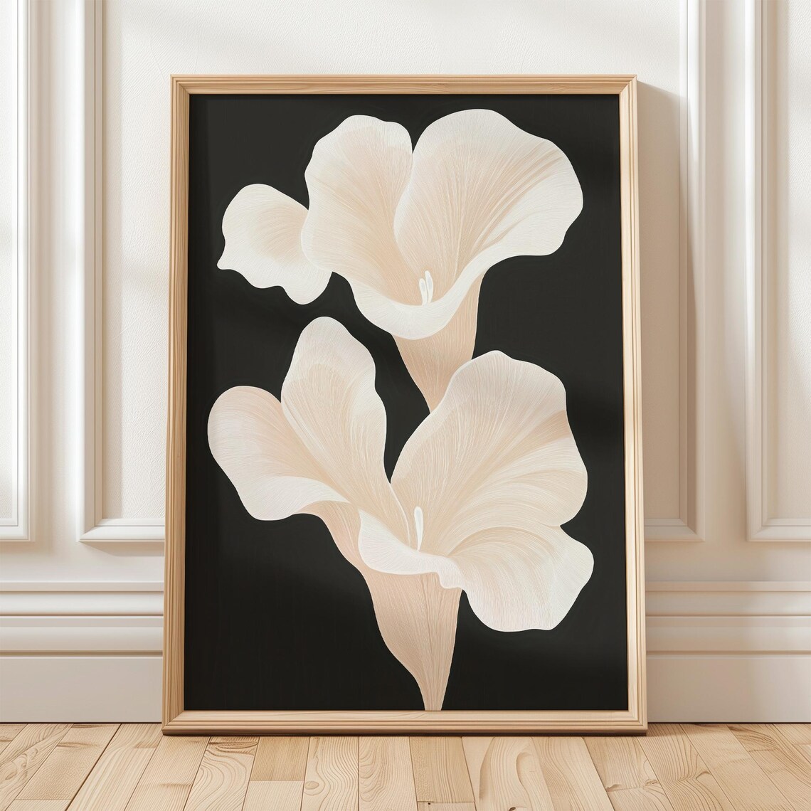 Calla Lily Wall Art Print, Minimalist Botanical Illustration