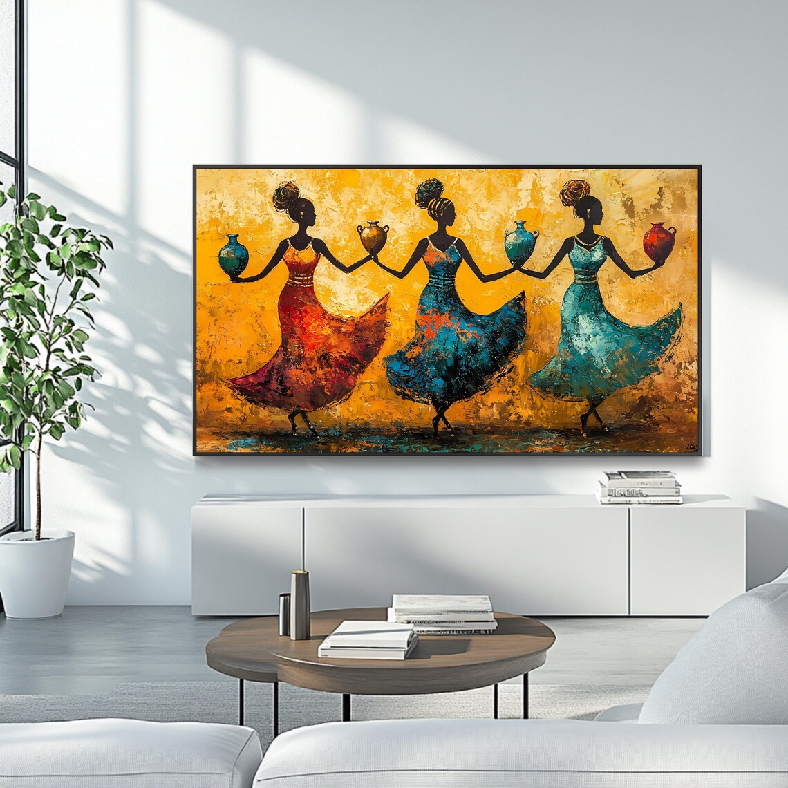 African Dance Art For Frame Tv Roku Screensaver Vibrant Cultural Wall Art - Image 4