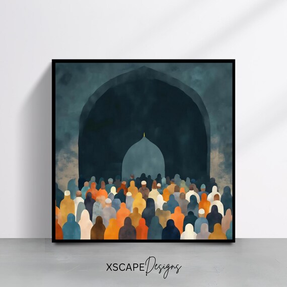 Abstract Mosque, Religious Prayer Decor