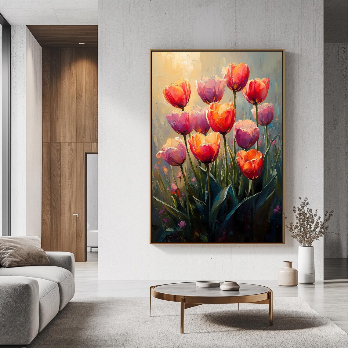 Tulip Art Print, Vibrant Spring Floral Decor - Image 3