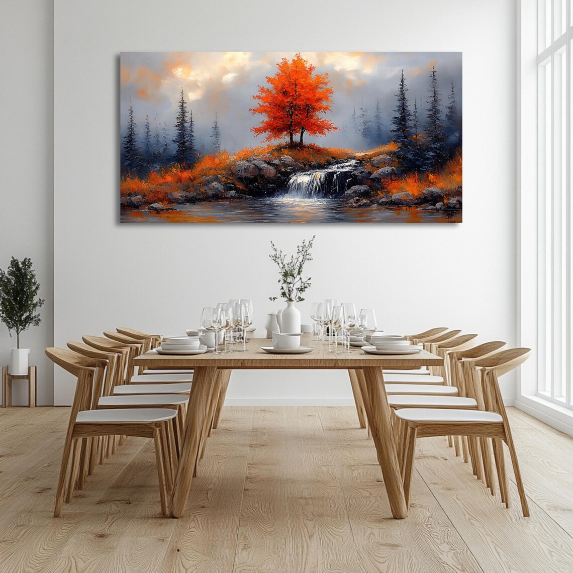 Autumn Tree Panoramic Landscape, Wall Art Print - Image 3