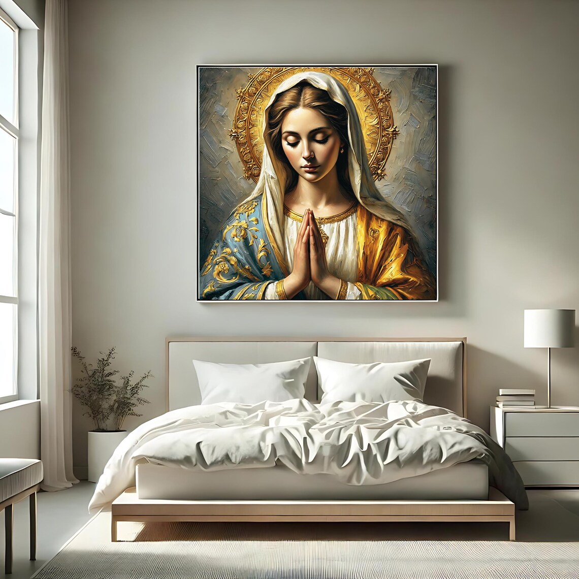 Blessed Virgin Mary - Catholic Religious Decor Print - Image 2
