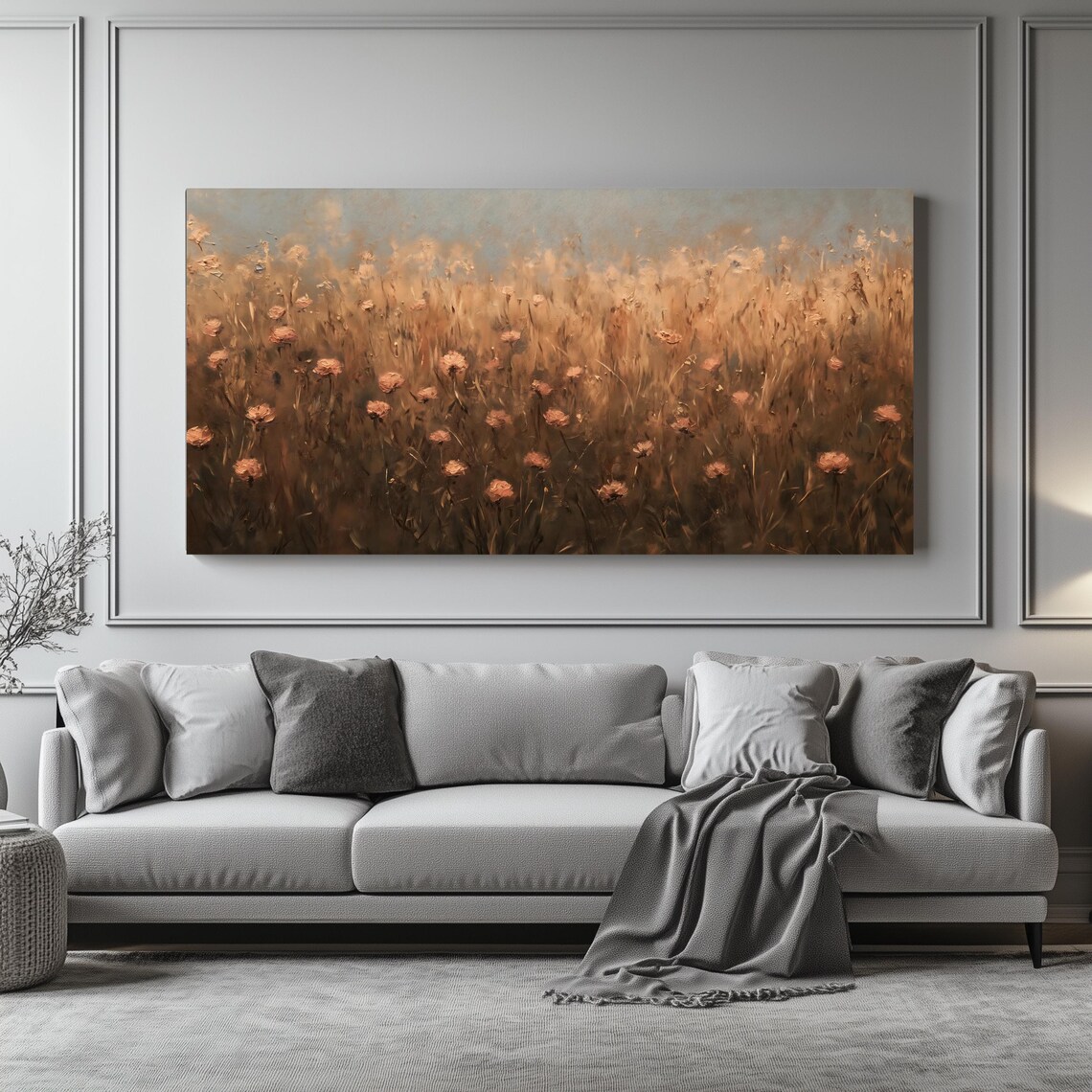 Meadow Flowers - Botanical Landscape Art Print - Image 4