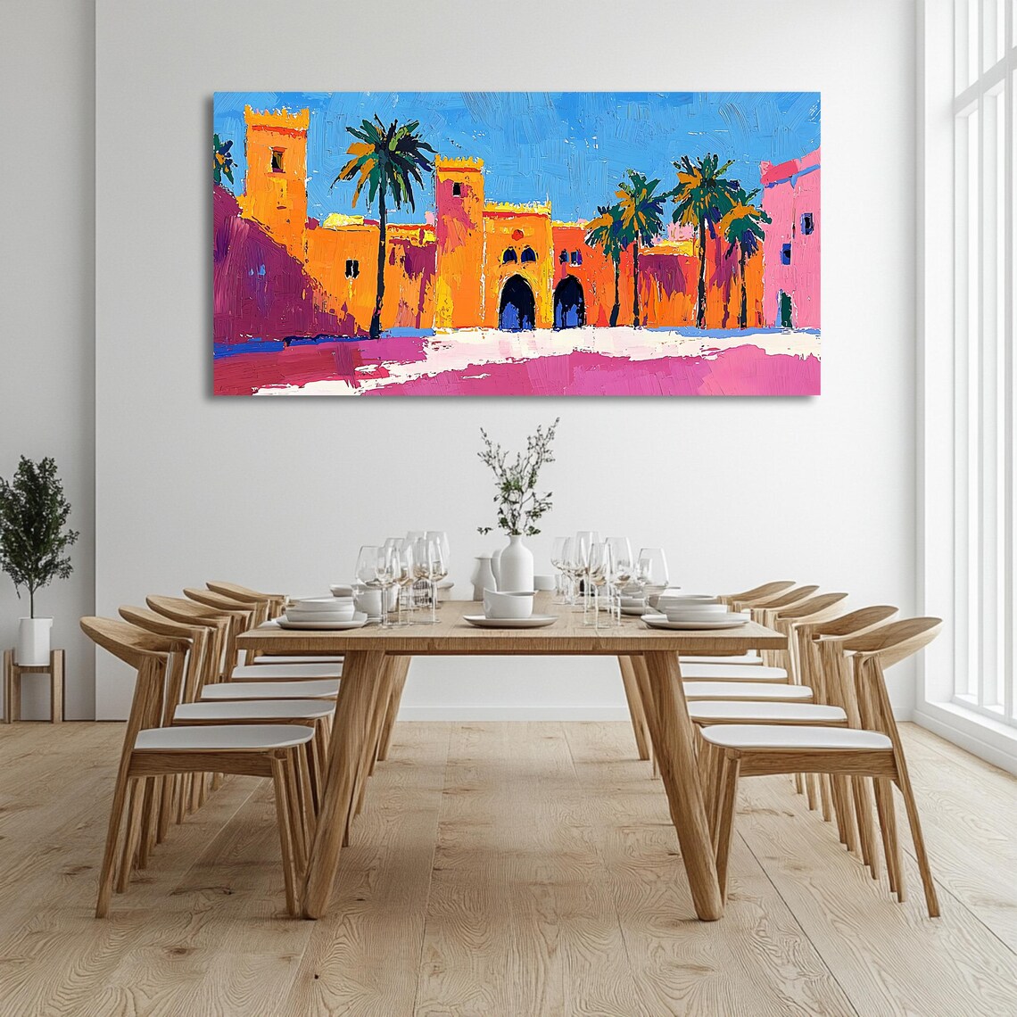 Moroccan Kasbah, Panoramic Art Print For Couch - Image 3