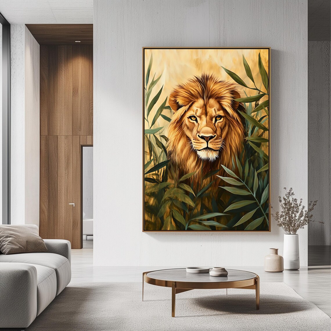 Lion Jungle Wildlife Safari Art Print - Image 3