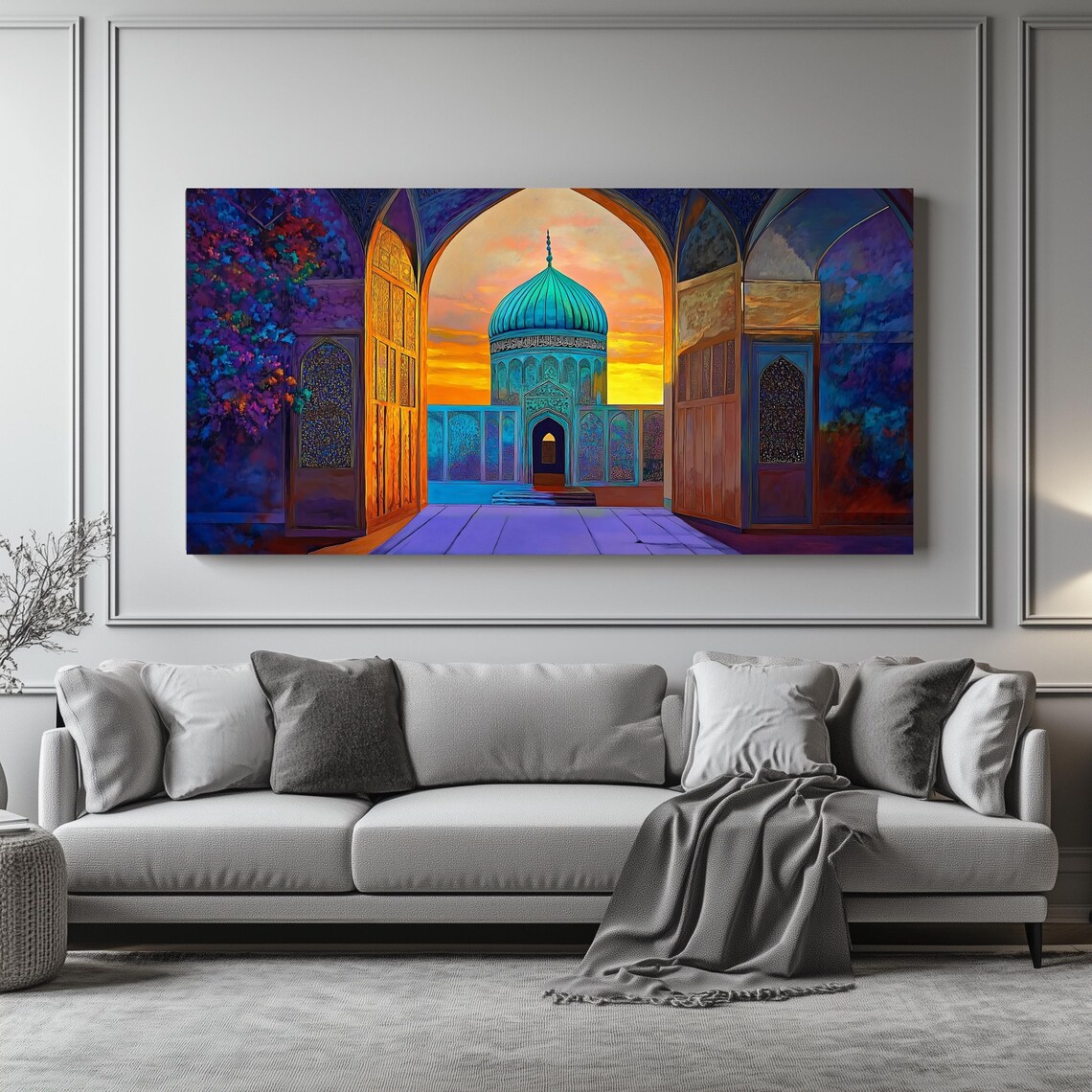 Islamic Mosque Panoramic Architecture Art Print - Image 4