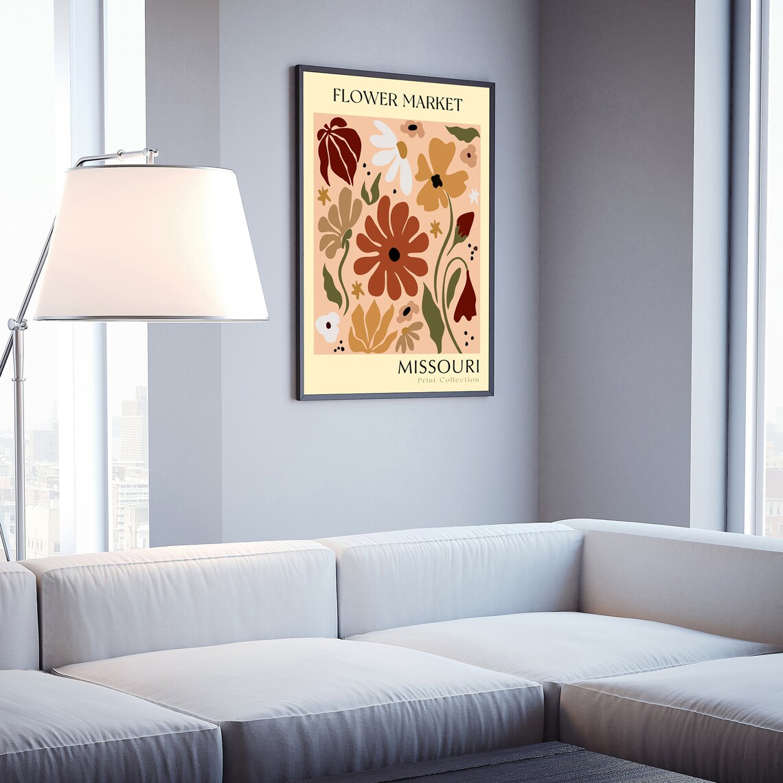Missouri State Flower Print Usa States Poster Missouri Flower Market Poster Botanical Poster Nature Poster Artwork Boho Floral Wall Art - Image 3