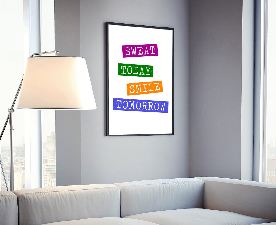 Gym Wall Art Gym Poster Gym Prints Gym Dcor Home Gym Home Gym Dcor Home Gym Poster Inspired Poster Fitness Dcor Motivation Art - Image 4
