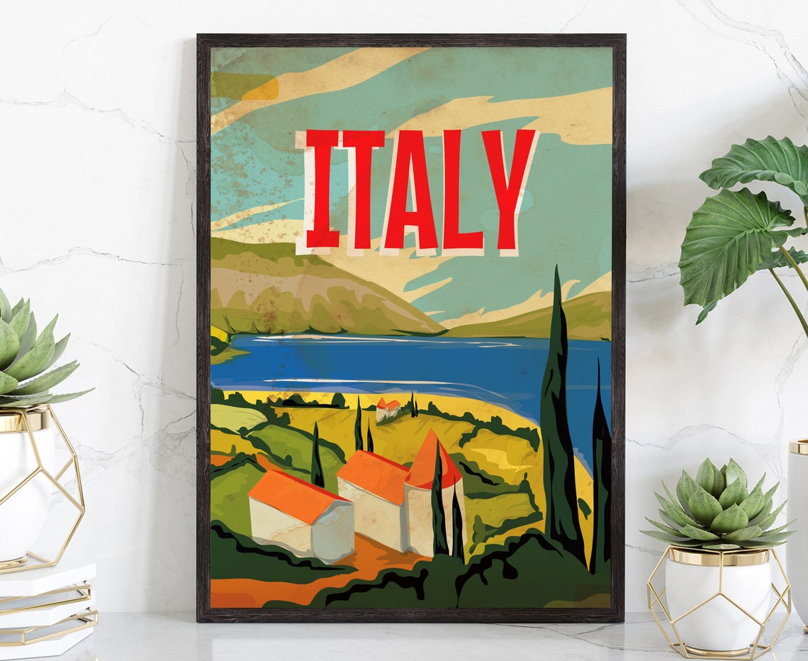 Italy Travel Poster Italy Cityscape And Landmark Poster Wall Art Home Wall Art Office Wall Decoration Housewarming Gifts Poster Print