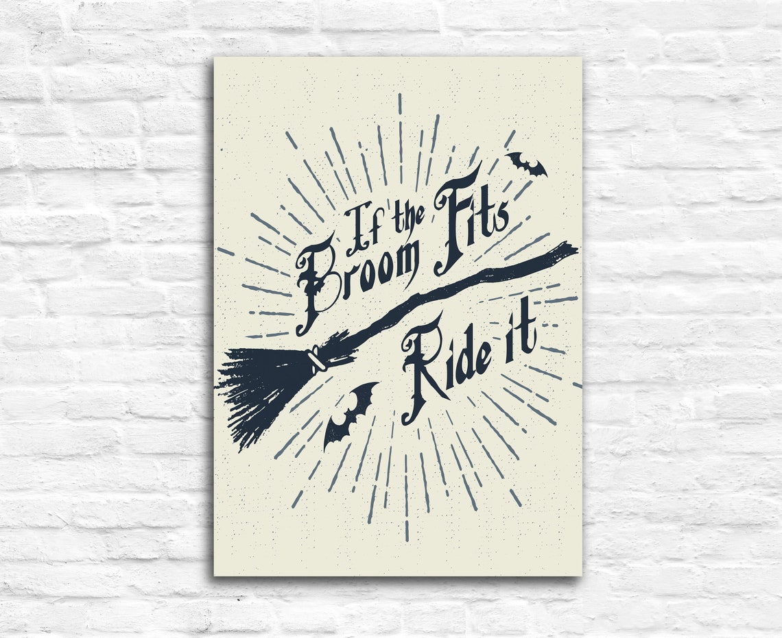 If The Broom Fits Ride It Gym Poster Gym Wall Art Gym Prints Gym Dcor Home Gym Home Gym Dcor Fitness Dcor Motivation Art Poster - Image 2