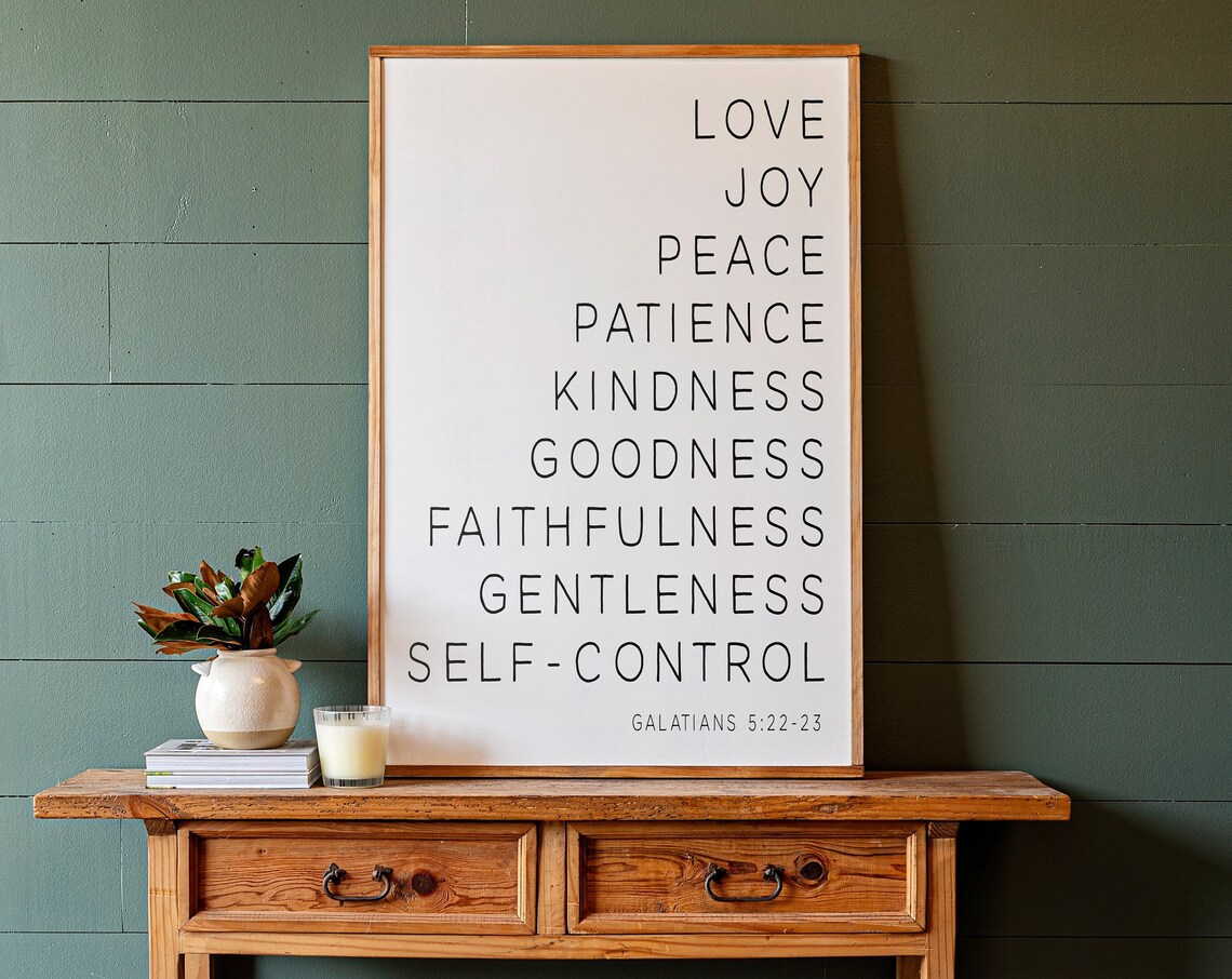 Fruit of the Spirit, Love Joy Peace Art Print - Image 2