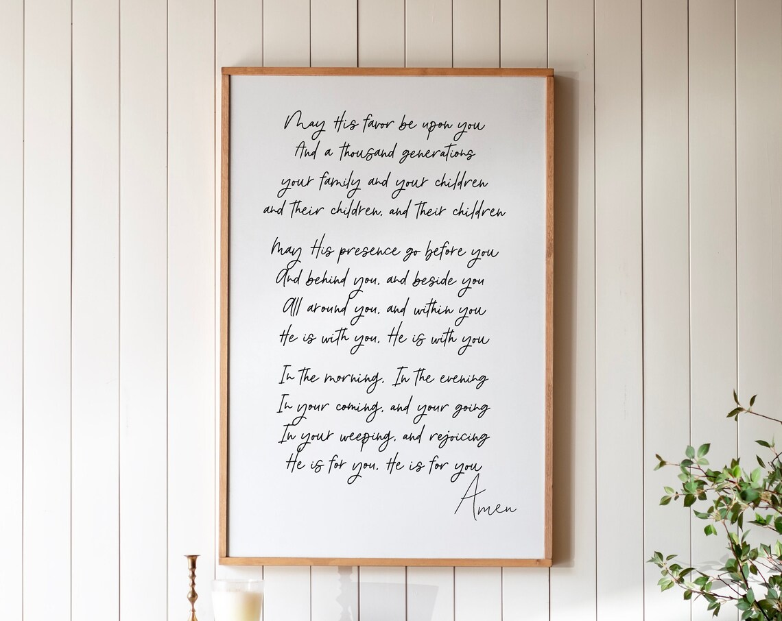 Kari Jobe The Blessing Song, Christian Art Print