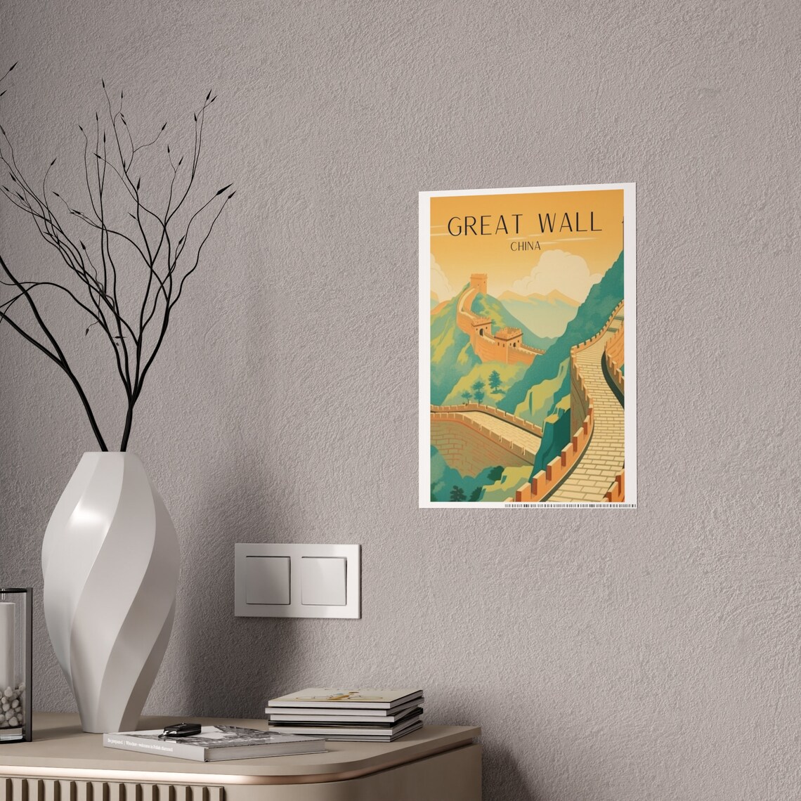 Great Wall Of China Travel Poster, Gift for Any Occasion - Image 2