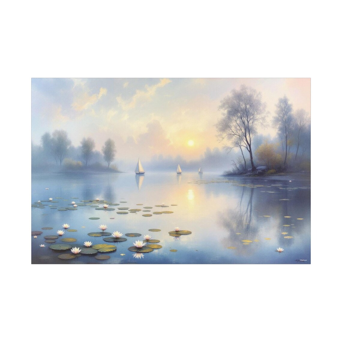 Enchanted Waterscape - Abstract Art Print - Image 3