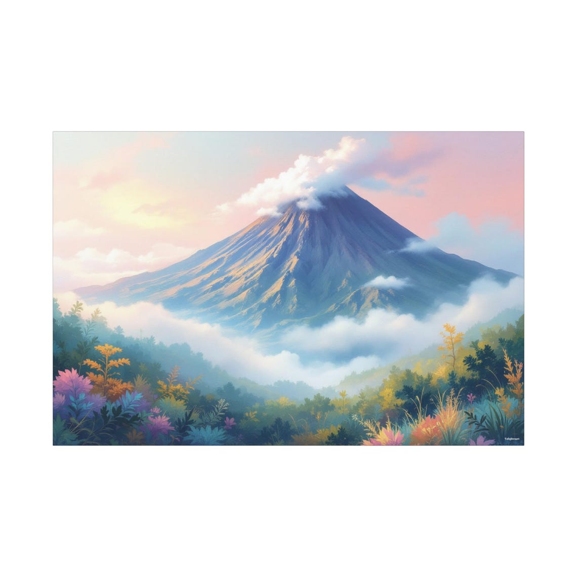 Mountain Harmony - Nature Art Print - Image 3
