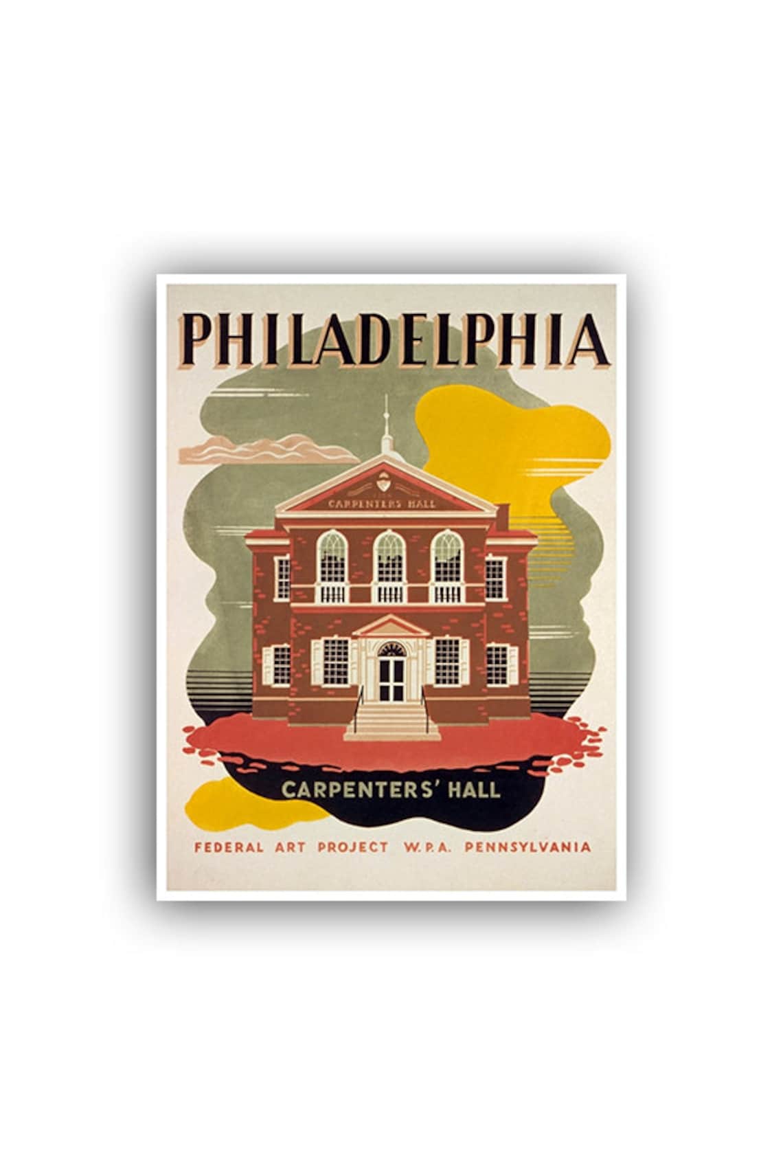 Philadelphia Retro Travel Poster Art Print