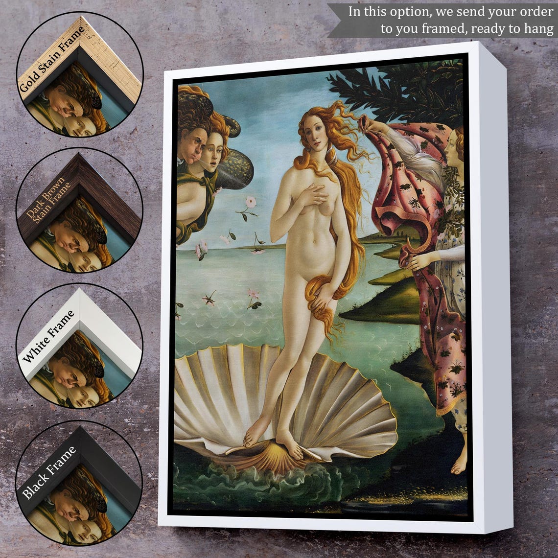 Sandro Botticelli The Birth Of Venus Classic Renaissance Poster - Image 3